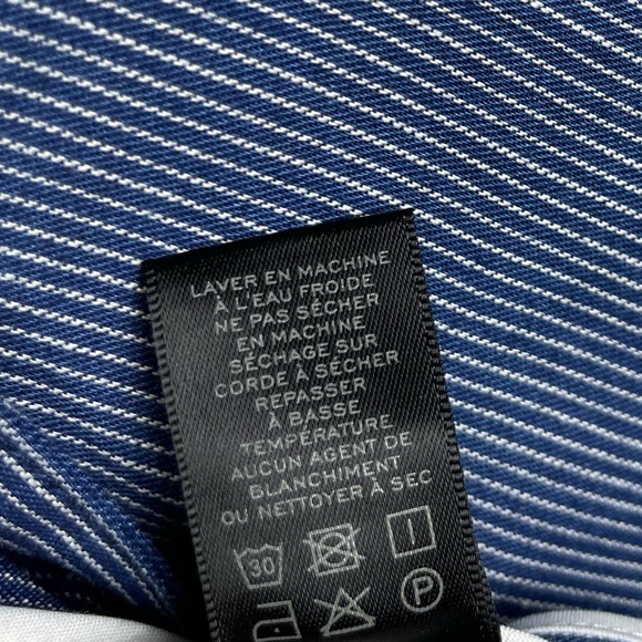 MARC BY MARC JACOBS Cotton Oversized Pinstriped Indigo Multi Blazer Jacket NWT L - Picture 13 of 16